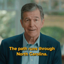 Roy: The path runs through North Carolina.