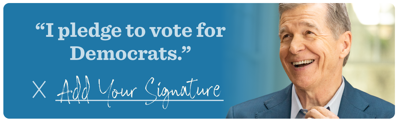 I pledge to vote for Democrats. Add your signature.